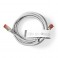 CAVO DI RETE CAT 6 Cavo patch schermato per installazioni CAT6, adatto per ambienti di rete a 10/100/1000 megabit.
