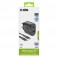 Kit caricabatterie da rete 12/24V PD 18W Ultra Fast Charge con connettore e cavo USB - Type C, lugnhezza 1,5mt, colore nero