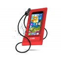 Custodia impermeabile per Smartphone fino a 5,5 pollici, certificazione IPX6, laccetto da collo incluso colore Rosso