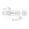 SPINA BNC A CRIMPARE  X RG59 Spina BNC a crimpare per cavo RG59 ø6mm - HQ