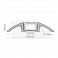 Profilo allum.e cover PC opaco 2m pr/pz