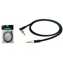 CAVO JACK M-JACK M  STEREO 1mt ORO24K