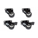 SET 4 RUOTE PER ARMADI 19" LINK  NERO
