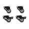 SET 4 RUOTE PER ARMADI 19" LINK  NERO