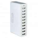 CARICABATTERIA 10 PORTE USB DA PRESA MUT CARICABATTERIA 10 PORTE USB DA PRESA MURO 10A 50 WATT