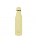 Puro Bottiglia ICON in acciaio con trattamento in polvere doppio strato 500ml Light Yellow