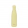 Puro Bottiglia ICON in acciaio con trattamento in polvere doppio strato 500ml Light Yellow