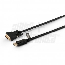 Cavo DVI-D DL. 24p DP M/M 1.8m Nero PB Cavo da spina Display-port v1.1 a spina DVI-D Dual link - 1,8m