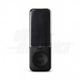 Trasmettitore aggiuntivo campanello Trasmettitore aggiuntivo campanello wireless NERO  con pulsante cinetico, fino a 180m