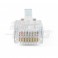 Connettore RJ45 EZ passante Cat.6 Spina RJ45 8P8C Cat.6 passante - UTP