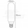 Lamp.led filamento T25 E14 4.5W 230V BC