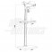 SUPPORTO  TV LED DA PAVIMENTO FISSO Supporto TV/Monitor da pavimento - 23"-42"