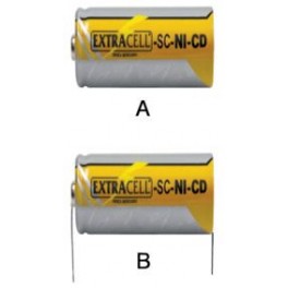 BATTERIA  SC  NICD 1,3Ah CON TERMINALI