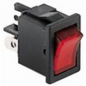 INTERRUTTORE BIPOLARE LUMIN. ROSSO 6A INTERRUTTORE BIPOLARE LUMINOSO ROSSO 6 AMPERE