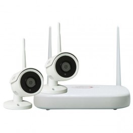 KIT H265+ WIRELESS NVR 9CH + 2Telecamera