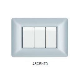 PLACCA TECNOPOL. T3 5002-05 2P ARGENTO