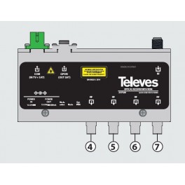 Ricevitore ottico FTTH con 4 uscite RF Ricevitore ottico FTTH con 4 uscite RF