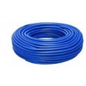 CORRUGATO D.25mm ROLLA 75mt PVC BLU RINFORZATO SYCP2575