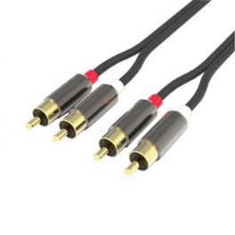 Cavo audio premium 2 spine rca 24k 1,8M CAVO HQ 2SP.RCA/2SP.RCA 1,8M 24K PAPERBOX