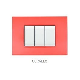 PLACCA TECNOPOL. T1 8002-15 2P CORALLO