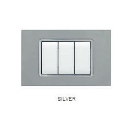 PLACCA VETRO ART 8004BL-3 4P SILVER