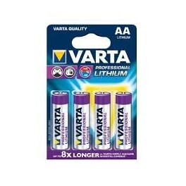 BATTERIA STILO VARTA LITIO AA PROF. "VIOLA" 1,5V
