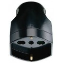 VIW00225 PRESA 2P+T 16A UNIVERSALE NERA VIMAR 00225 00492904