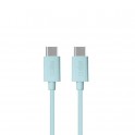 Cavo 60W USB-C - USB-C 1,5mt AZZURRO ** Realizzata in plastica riciclata certificata GRS ** TECABLETCC6015LBGRS