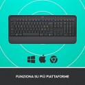 LOGITECH TASTIERA SIGNATURE K650 TASTIERA WIRELESS BLUETOOTH CON SUPPORTO POLSI INTEGRATO