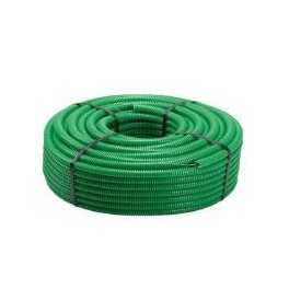 CORRUGATO D.25mm ROLLA 75mt PVC VERDE RINFORZATO SYCP2575