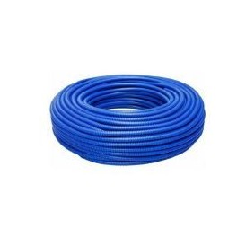 CORRUGATO D.25mm ROLLA 75mt PVC BLU RINFORZATO SYCP2575