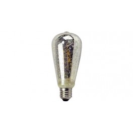 LED EDISON ST-64 VETRO CROM.4W E27 -2200°K 380LM - "ON"