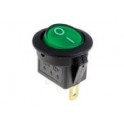 INTERRUTTORE UNIPOLARE A BILANCIERE LUMI 12 VOLT  ** VERDE **