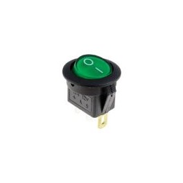 INTERRUTTORE UNIPOLARE A BILANCIERE LUMI 12 VOLT  ** VERDE **
