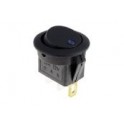 INTERRUTTORE BIL.C/LED 12V BLU ON-OFF 3P Interruttore a bascula unipolare per auto luminoso blu 12v on-off