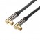 CAVO ANT.TV 90° M/F 1,5mt 24K NERO