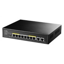 Switch poe+ gigabit a 8 porte con 2 UPLN -CUDY-  GS 1010 PE Switch poe+ gigabit a 8 porte con 2 porte di uplink gigabit 120 w 8