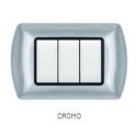 PLACCA METALLO T1 8803-04 3P CROMO