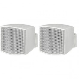 COPPIA MINI ALTOPARLANTI 100V 6W O 8 OHM COPPIA MINI ALTOPARLANTI 100V 6W O 8OHM20WMAX BIANCO