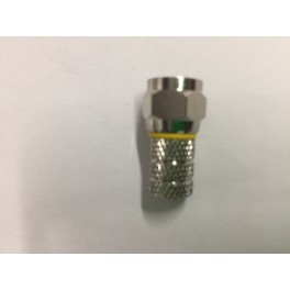 CONNETTORE  F VITE 5,9 mm GIALLO