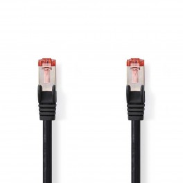 Cat 6 S/FTP Network Cable | RJ45 0,25M Cavo di rete Cat 6 S/FTP | RJ45 maschio - RJ45 maschio | 0.25 m | Nero