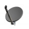 Parabola offset Ø 65 cm in alluminio, completa di supporto fisso AZ/EL,  grigia PO 65 G/G