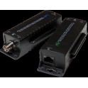 COPPIA DI ESTENSORI SEGNALE ETHERNET CON POE SU CAVO COASSIALE