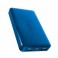 Powerbank 10.000 mAh 2 USB 2.1 A, colore azzurro