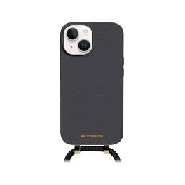 Cover con laccio da collo X IPHONE 15 NERO RIMOVIBILE