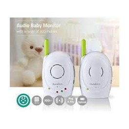 NEDIS AUDIO BABY MONITOR 300mt BIANCO SOLO AUDIO