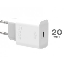 Carica batterie con porta usb C Fast Charger Power Delivery Mini Carica Batterie da Viaggio 1 USB-C, 20W Bianco