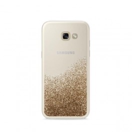 Puro Cover  PC+TPU "Sand" per Samsung Galaxy A3 2017 4.7" con liquido e glitter Oro