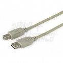 Cavo da spina USB  A a spina USB TIPO B Cavo da spina USB tipo "A" a spina USB tipo "B" - 5m - Avorio