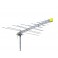 Antenna logaritmica connettore F 345 el. 15  banda  3+4+5  guadagno 10 dBi, bianca LF 345